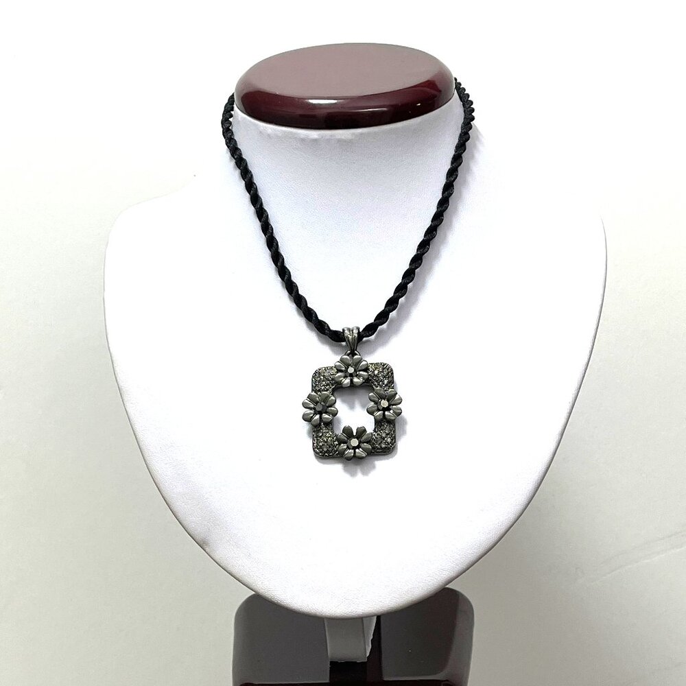 Knitted Rope Necklace Drop Pendant China Length 16"